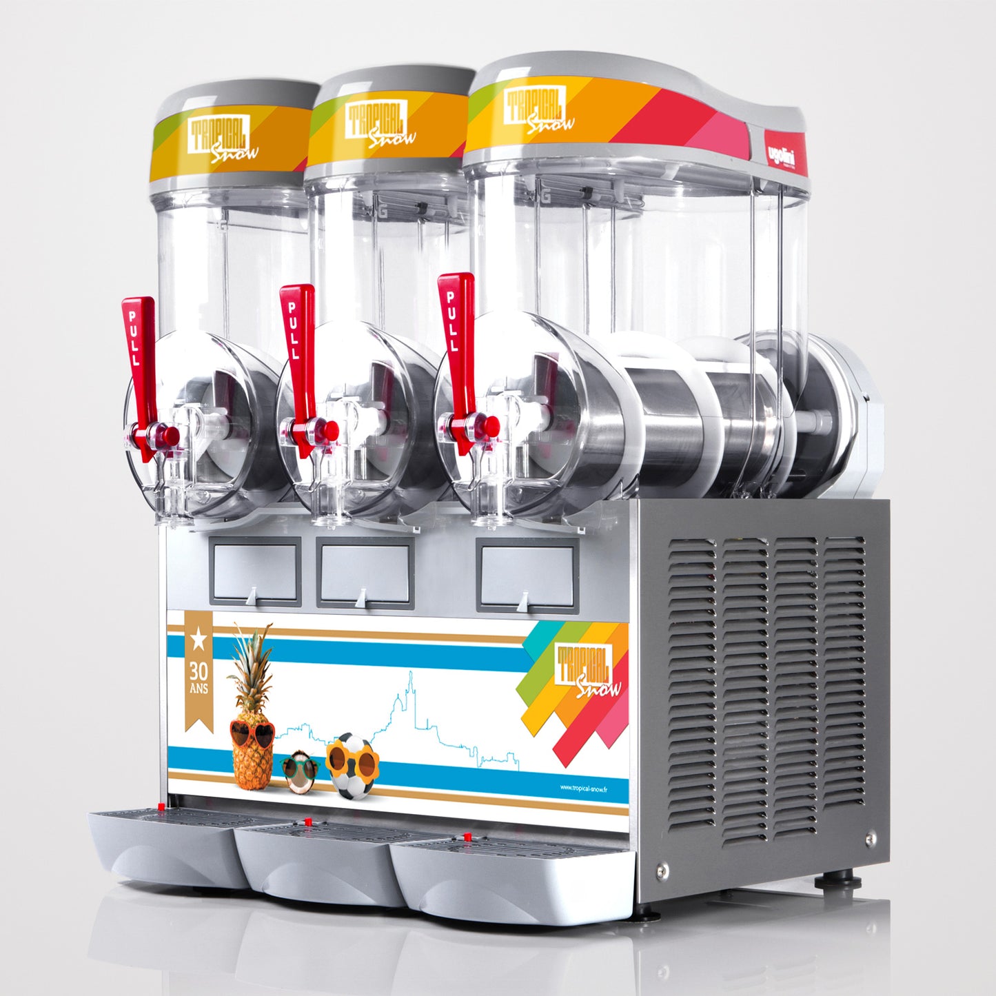 Ugolini - Machine à Granitas - Modèle Rapid Cool - 3 cylindres - 11 litres